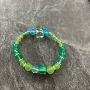 Green and Blue Beaded Bracelet